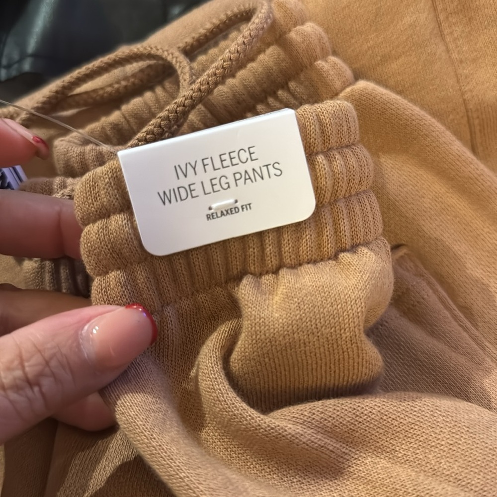 PINK new 
IVY‎ FLEECE WIDE-LEG SWEATPANTS - Picture 6 of 6
